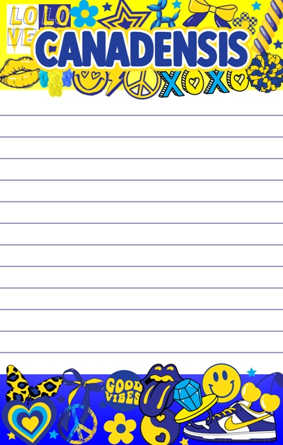 OMBRE SPIRIT COLLAGE NOTEPAD (Camp Stationery)